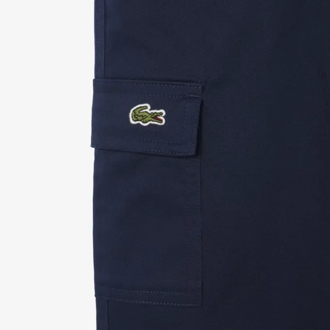 Pantaloni cargo in twill di cotone Pantaloni cargo in twill di cotone