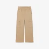 Pantaloni cargo in twill di cotone da bambina Pantaloni cargo in twill di cotone da bambina