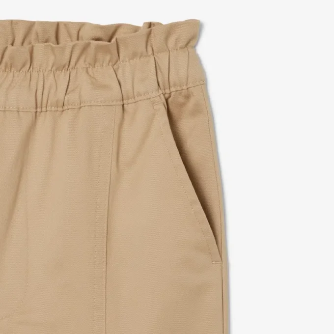 Pantaloni cargo in twill di cotone da bambina Pantaloni cargo in twill di cotone da bambina