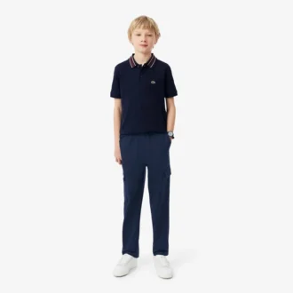 Pantaloni cargo in twill di cotone da bambino