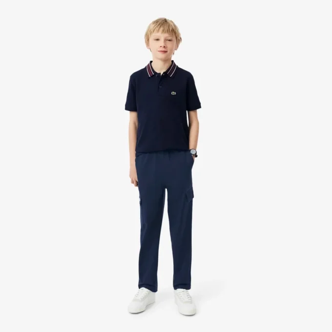 Pantaloni cargo in twill di cotone da bambino Pantaloni cargo in twill di cotone da bambino