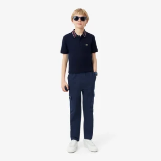 Pantaloni cargo in twill di cotone da bambino