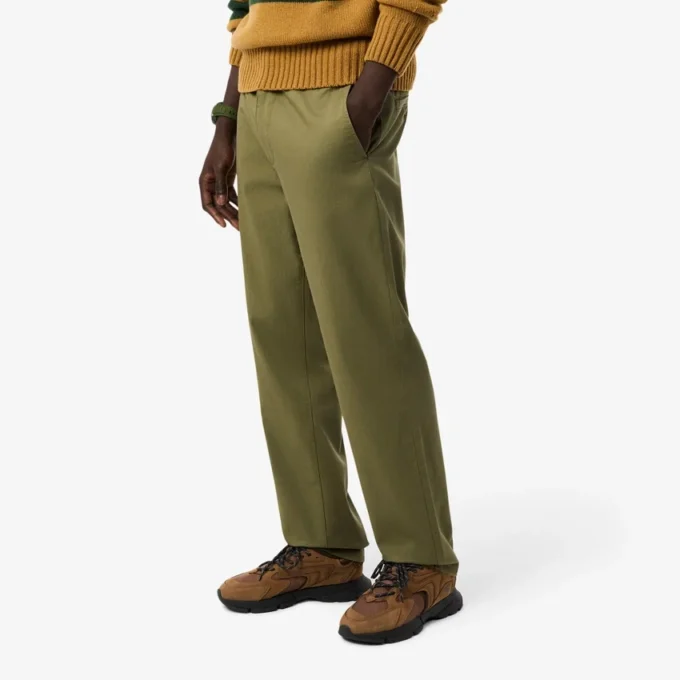 Pantaloni chino da uomo in cotone dalla vestibilità regolare Pantaloni chino da uomo in cotone dalla vestibilità regolare