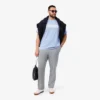 Pantaloni chino da uomo in flanella di lana, vestibilità regolare Pantaloni chino da uomo in flanella di lana, vestibilità regolare