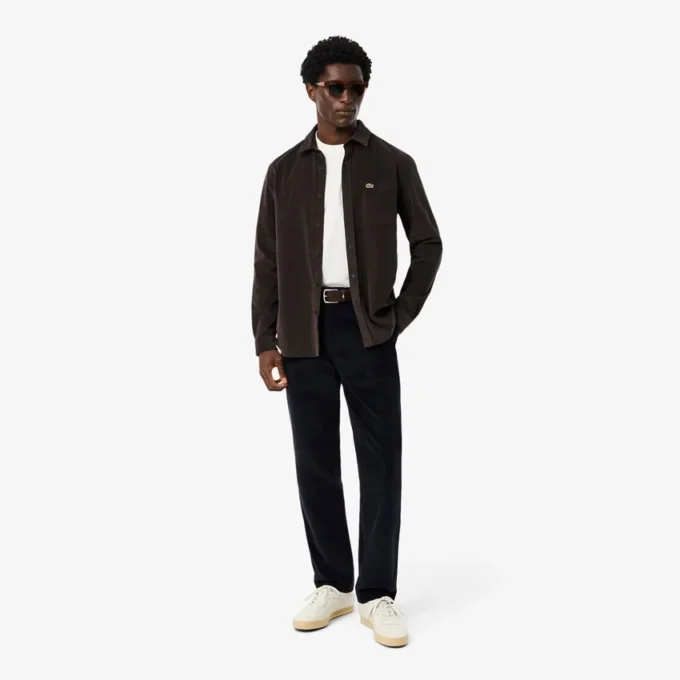 Pantaloni chino da uomo in velluto a coste, vestibilità regolare Pantaloni chino da uomo in velluto a coste, vestibilità regolare
