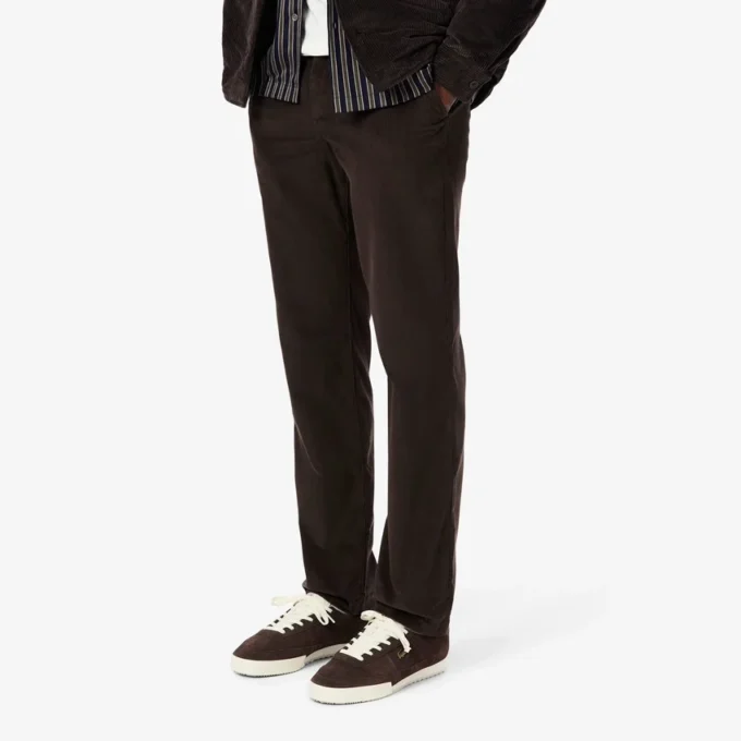 Pantaloni chino da uomo in velluto a coste, vestibilità regolare Pantaloni chino da uomo in velluto a coste, vestibilità regolare