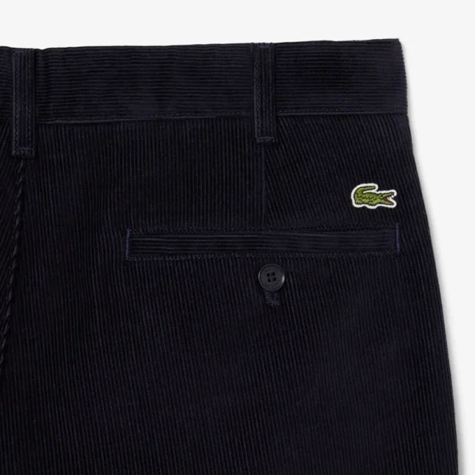 Pantaloni chino da uomo in velluto a coste, vestibilità regolare Pantaloni chino da uomo in velluto a coste, vestibilità regolare