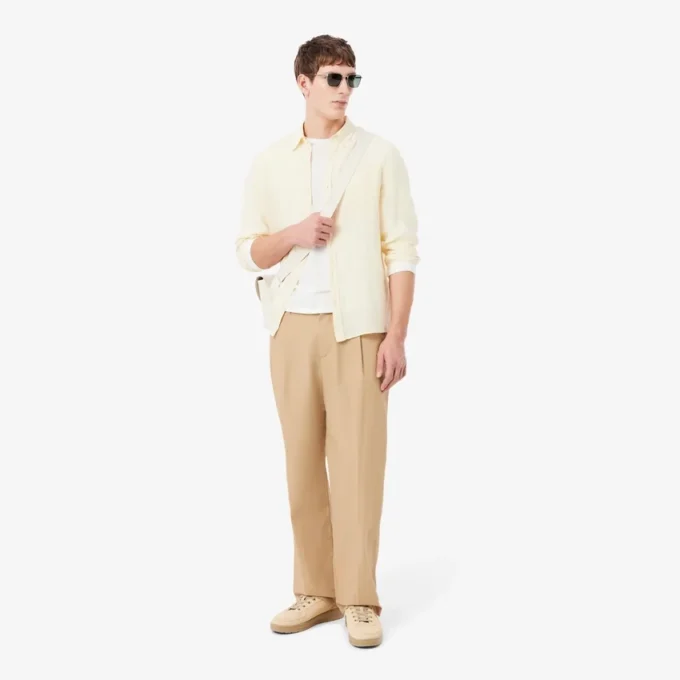 Pantaloni chino in cotone dalla vestibilità dritta Pantaloni chino in cotone dalla vestibilità dritta