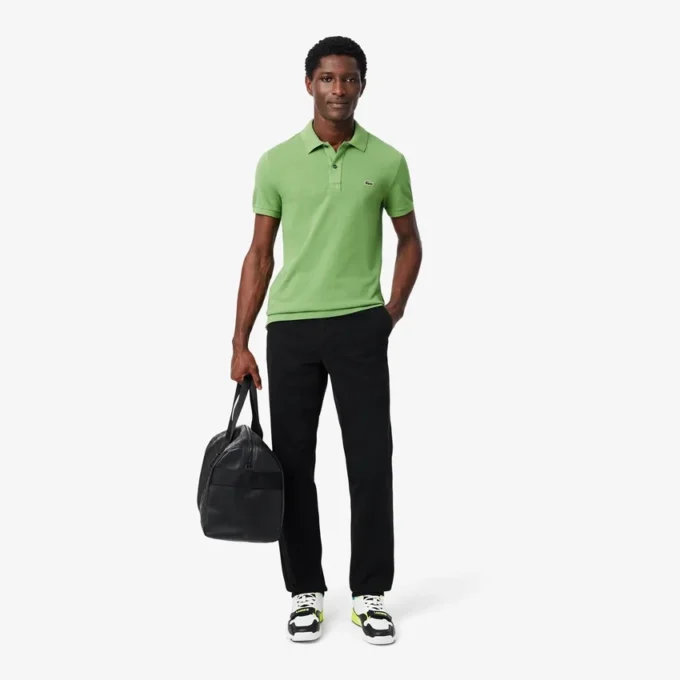 Pantaloni chino in cotone dalla vestibilità regolare Pantaloni chino in cotone dalla vestibilità regolare