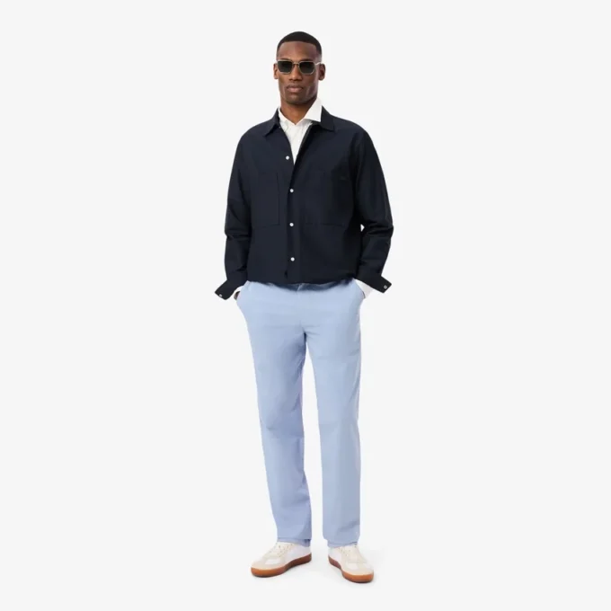Pantaloni chino in cotone dalla vestibilità regolare Pantaloni chino in cotone dalla vestibilità regolare