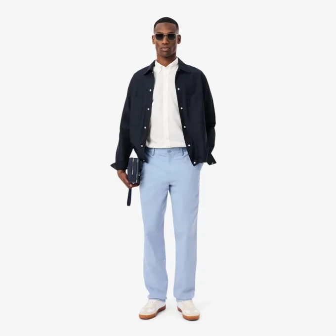 Pantaloni chino in cotone dalla vestibilità regolare Pantaloni chino in cotone dalla vestibilità regolare