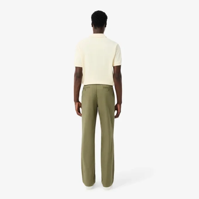 Pantaloni chino in cotone dalla vestibilità regolare Pantaloni chino in cotone dalla vestibilità regolare