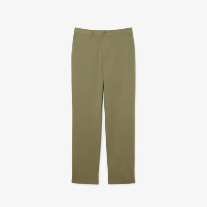 Pantaloni chino in cotone dalla vestibilità regolare Pantaloni chino in cotone dalla vestibilità regolare