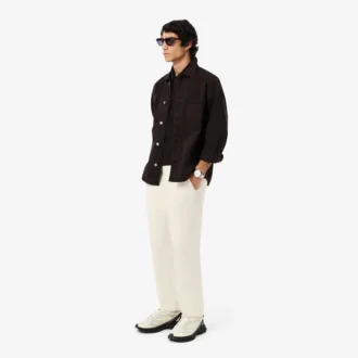 Pantaloni chino in lino dalla vestibilità regolare