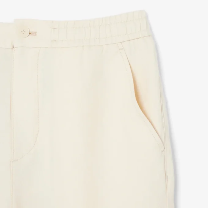 Pantaloni chino in lino dalla vestibilità regolare