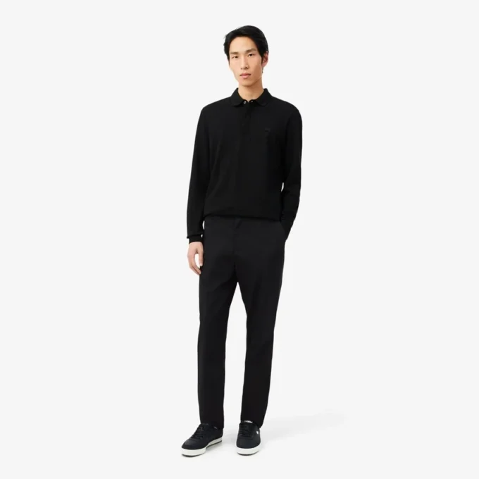 Pantaloni chino in twill di cotone a vestibilità regolare Pantaloni chino in twill di cotone a vestibilità regolare