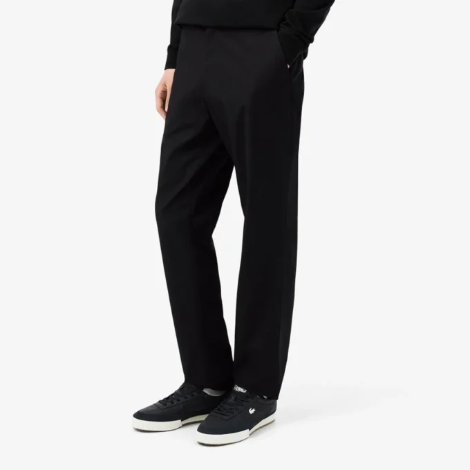 Pantaloni chino in twill di cotone a vestibilità regolare Pantaloni chino in twill di cotone a vestibilità regolare