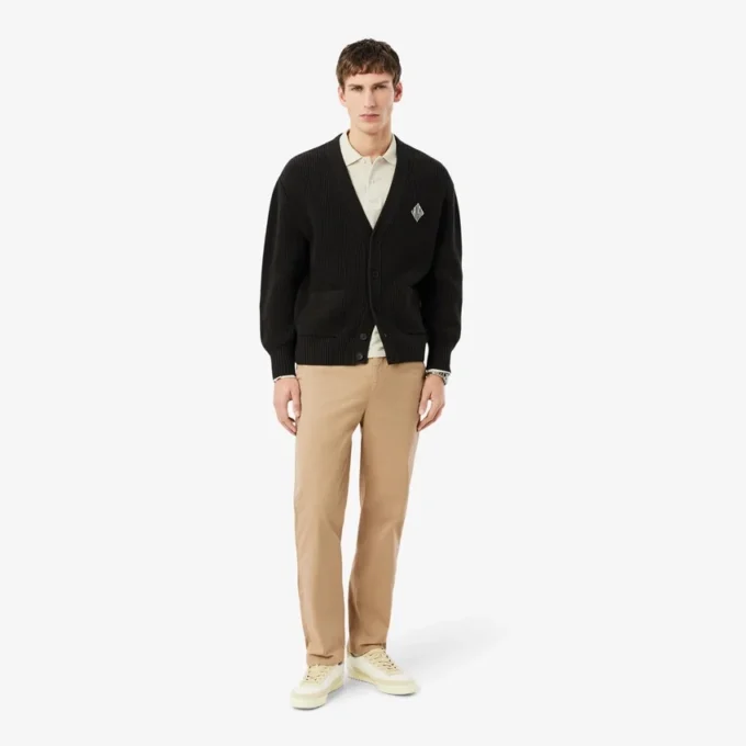 Pantaloni chino in twill di cotone dalla vestibilità regolare