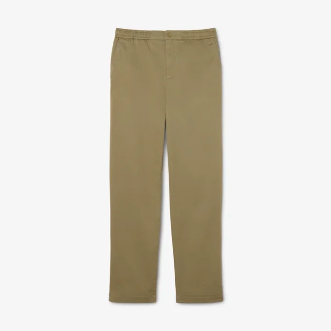 Pantaloni chino in twill di cotone dalla vestibilità regolare