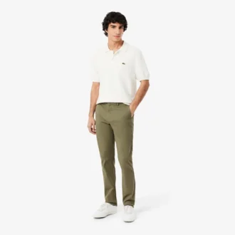 Pantaloni chino slim fit in twill elasticizzato Pantaloni chino slim fit in twill elasticizzato