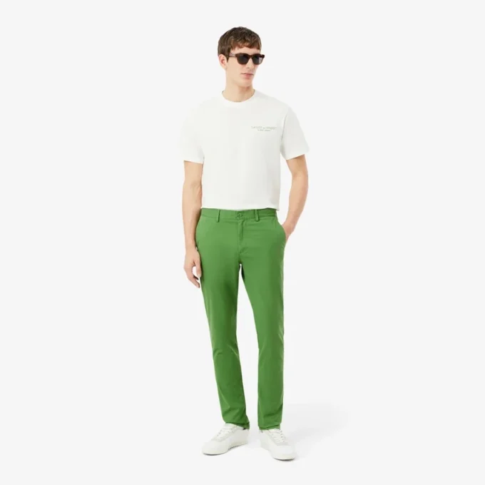 Pantaloni chino slim fit in twill elasticizzato Pantaloni chino slim fit in twill elasticizzato