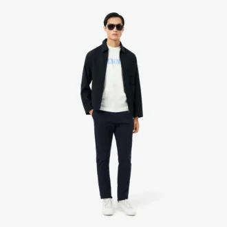 Pantaloni chino slim fit in twill elasticizzato