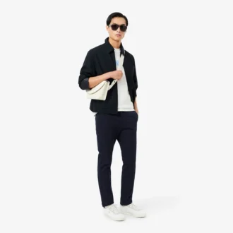 Pantaloni chino slim fit in twill elasticizzato