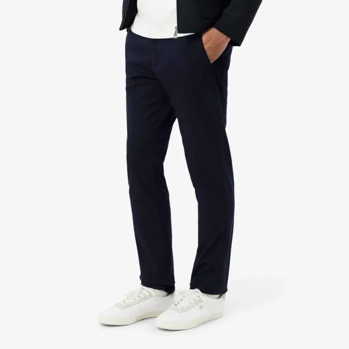 Pantaloni chino slim fit in twill elasticizzato