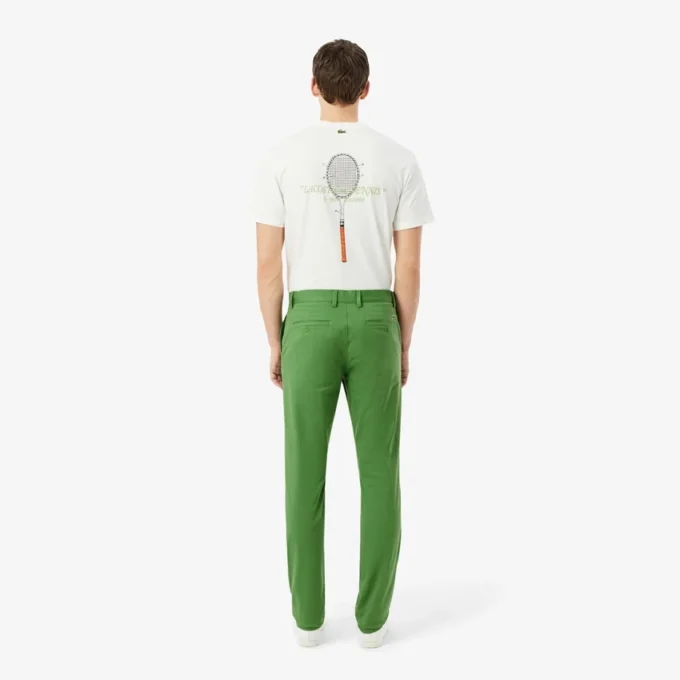 Pantaloni chino slim fit in twill elasticizzato Pantaloni chino slim fit in twill elasticizzato