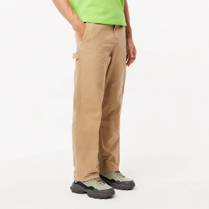 Pantaloni da carpentiere in tela di cotone dalla vestibilità comoda da uomo Pantaloni da carpentiere in tela di cotone dalla vestibilità comoda da uomo