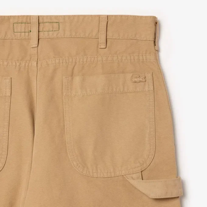 Pantaloni da carpentiere in tela di cotone dalla vestibilità comoda da uomo Pantaloni da carpentiere in tela di cotone dalla vestibilità comoda da uomo