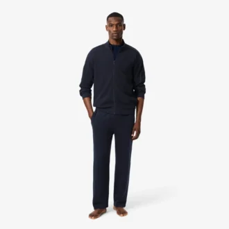 Pantaloni da casa in cotone a nido d’ape da uomo