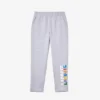 Pantaloni da casa in felpa di cotone con marchio da uomo Pantaloni da casa in felpa di cotone con marchio da uomo