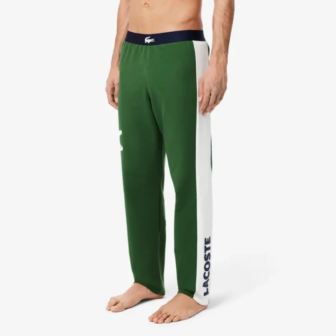 Pantaloni da casa in pile stampato da uomo Pantaloni da casa in pile stampato da uomo