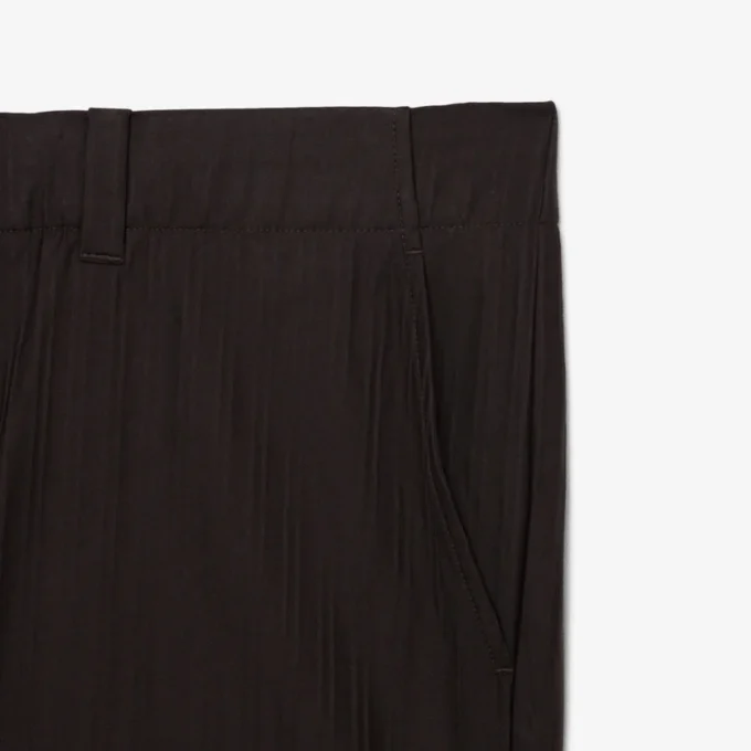 Pantaloni da completo in cotone a righe con vestibilità dritta Pantaloni da completo in cotone a righe con vestibilità dritta