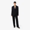 Pantaloni da completo oversize in piqué fluido Pantaloni da completo oversize in piqué fluido