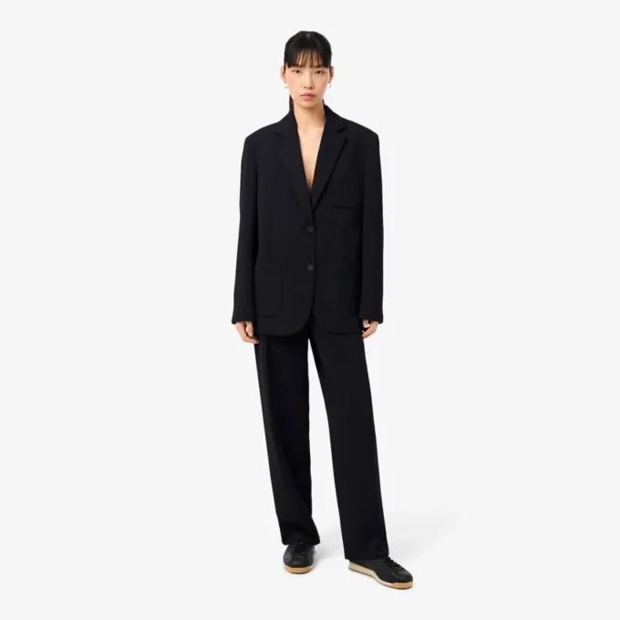 Pantaloni da completo oversize in piqué fluido Pantaloni da completo oversize in piqué fluido