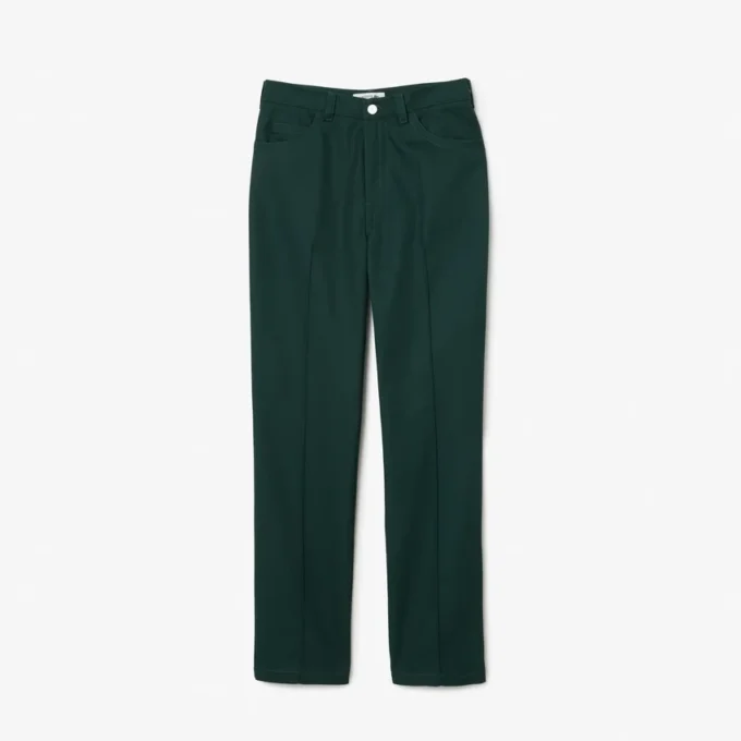 Pantaloni da donna a vestibilità dritta con dettagli a vista Pantaloni da donna a vestibilità dritta con dettagli a vista