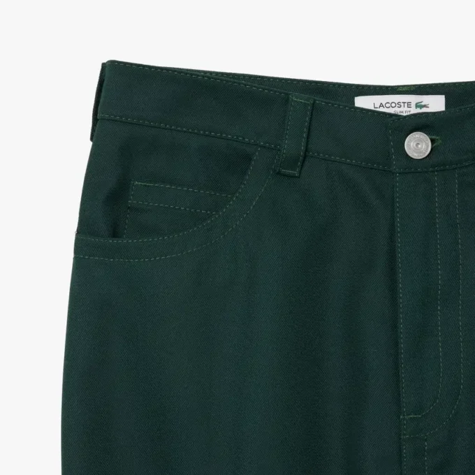 Pantaloni da donna a vestibilità dritta con dettagli a vista Pantaloni da donna a vestibilità dritta con dettagli a vista
