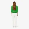 Pantaloni da donna in felpa con logo, vestibilità dritta Pantaloni da donna in felpa con logo, vestibilità dritta