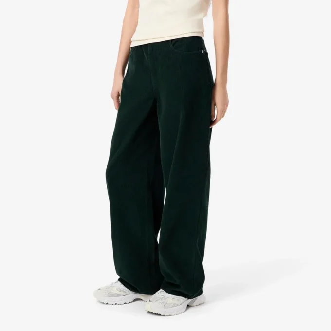 Pantaloni da donna in velluto a coste a gamba larga Pantaloni da donna in velluto a coste a gamba larga