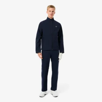 Pantaloni da golf elasticizzati in tessuto idrorepellente da uomo