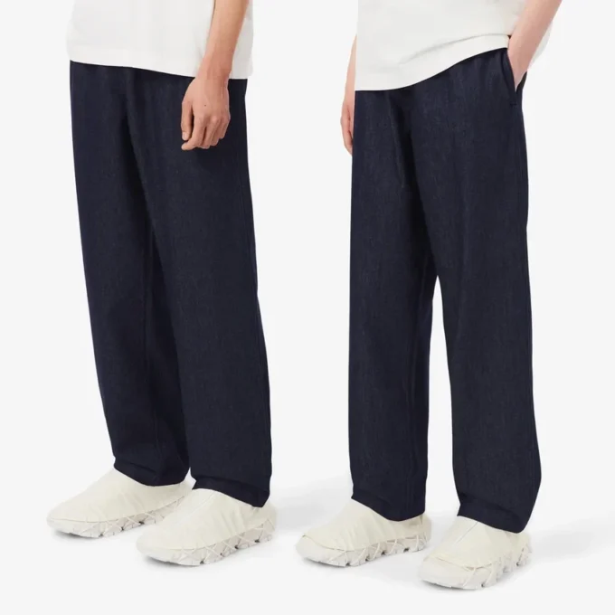 Pantaloni da jogging in denim da passerella Pantaloni da jogging in denim da passerella