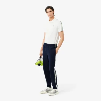 Pantaloni da tuta da tennis da uomo con strisce e logo