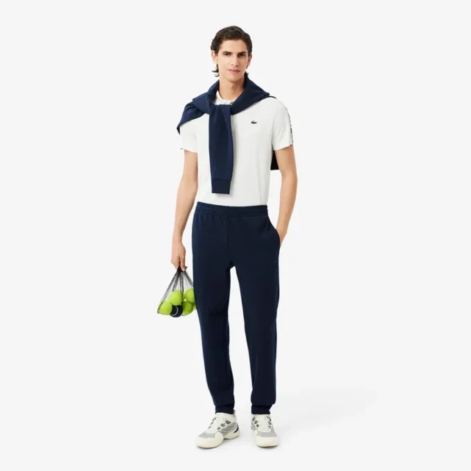 Pantaloni da tuta da tennis da uomo con strisce e logo Pantaloni da tuta da tennis da uomo con strisce e logo