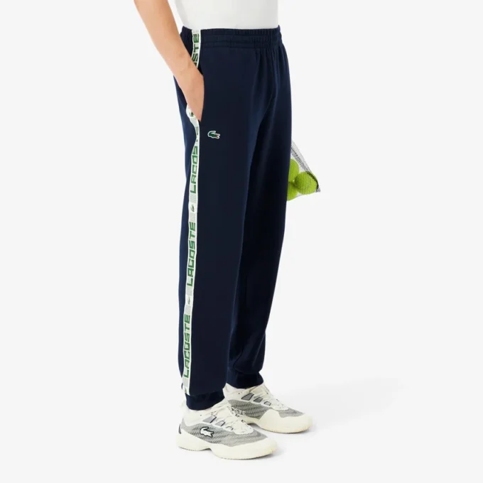 Pantaloni da tuta da tennis da uomo con strisce e logo Pantaloni da tuta da tennis da uomo con strisce e logo