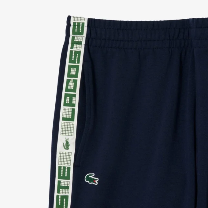 Pantaloni da tuta da tennis da uomo con strisce e logo Pantaloni da tuta da tennis da uomo con strisce e logo