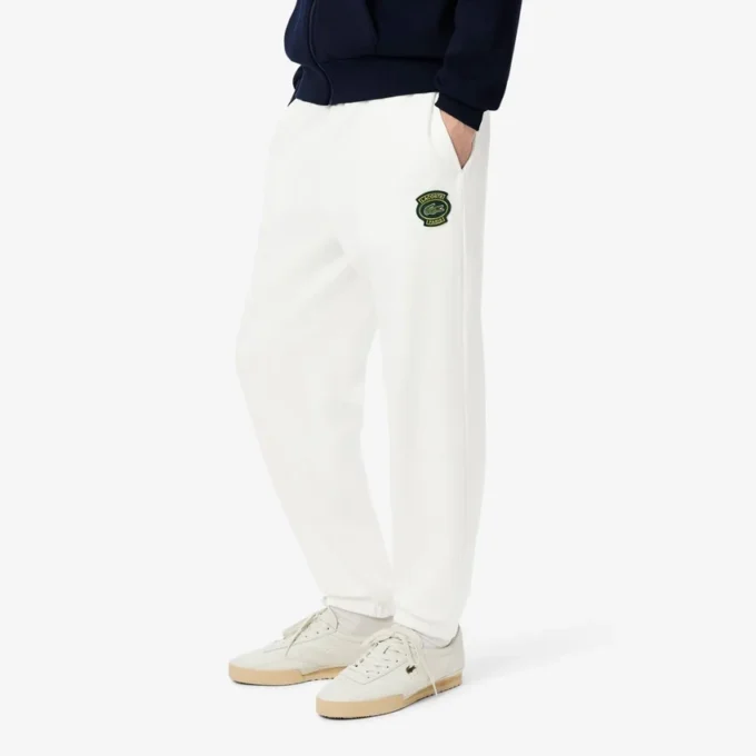 Pantaloni da tuta da uomo in pile con badge Pantaloni da tuta da uomo in pile con badge