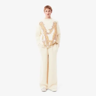Pantaloni da tuta in maglia oversize da uomo