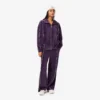 Pantaloni da tuta in velluto con dettagli decorativi da donna